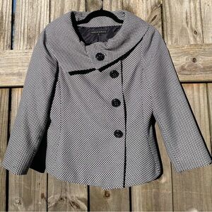Isabella Demarco Black and White Women's Blazer Size 4